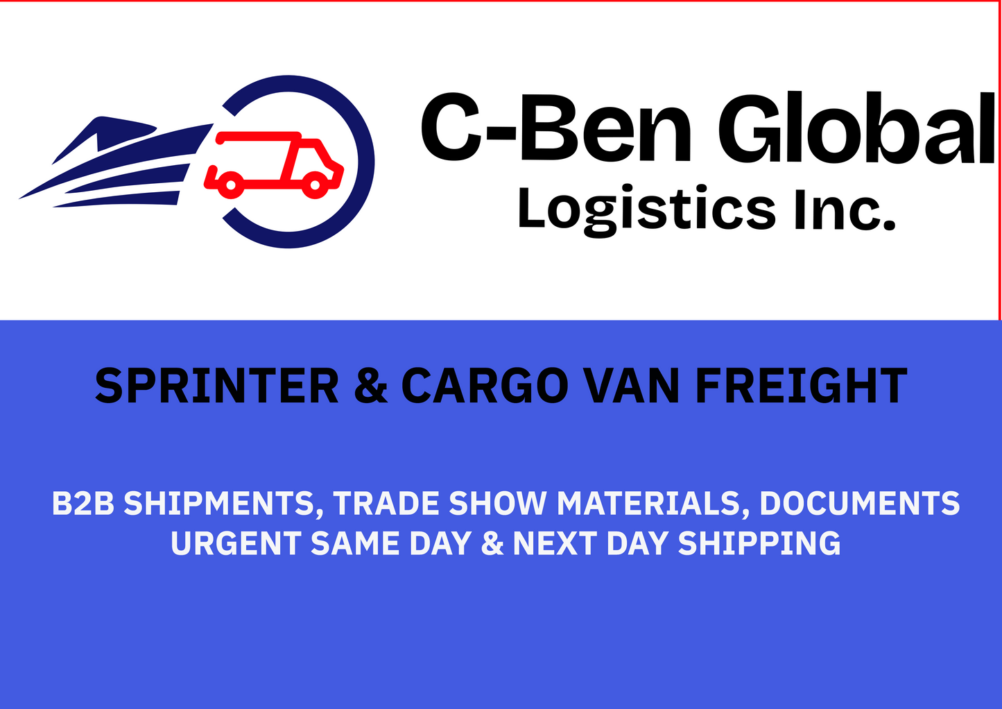 Sprinter & Cargo Van Freight